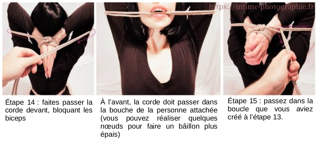 Tutoriel bondage simple mains sur la nuque